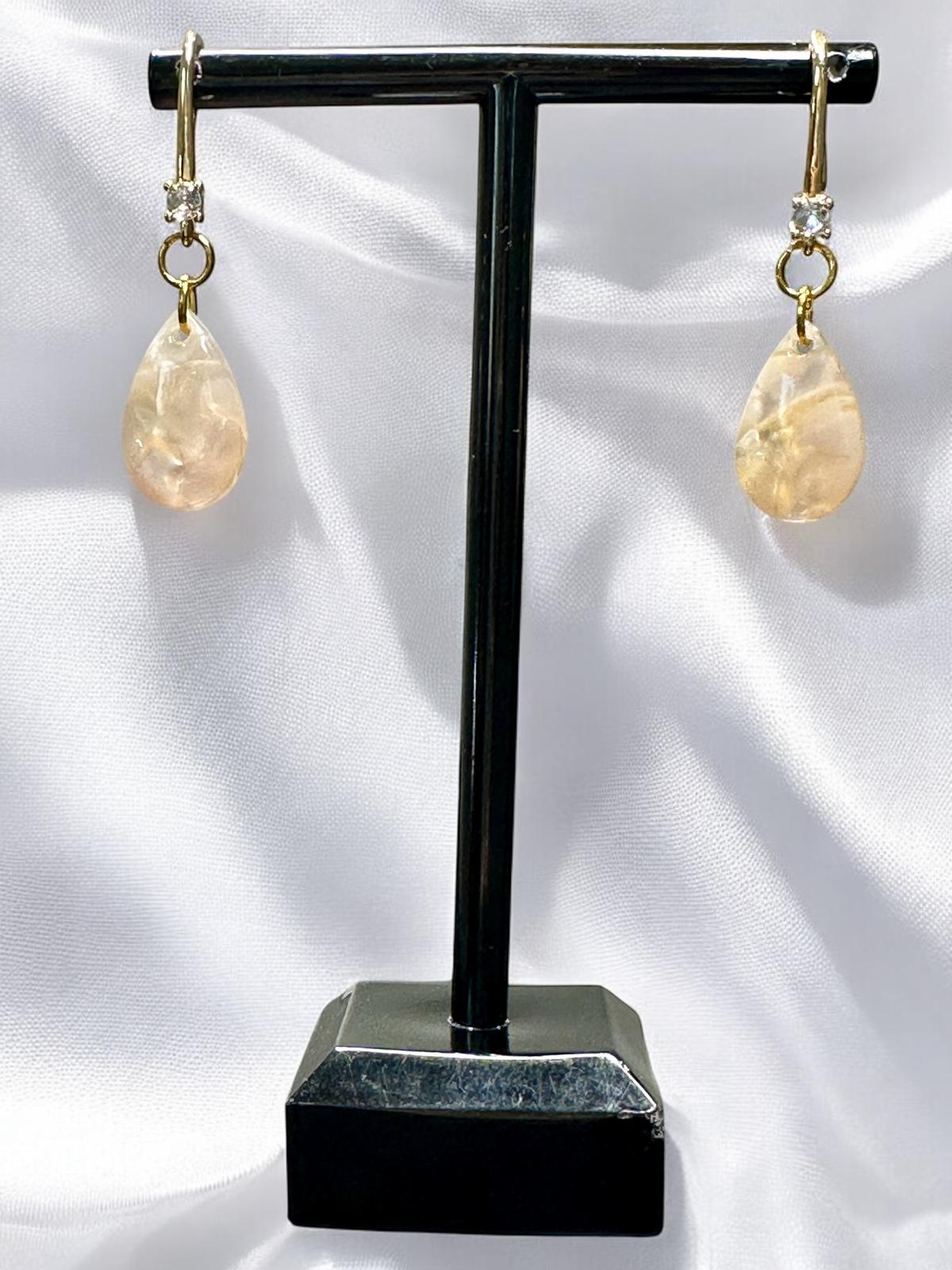 Handmade resin earrings code 4