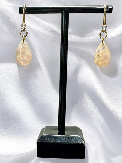 Handmade resin earrings code 4