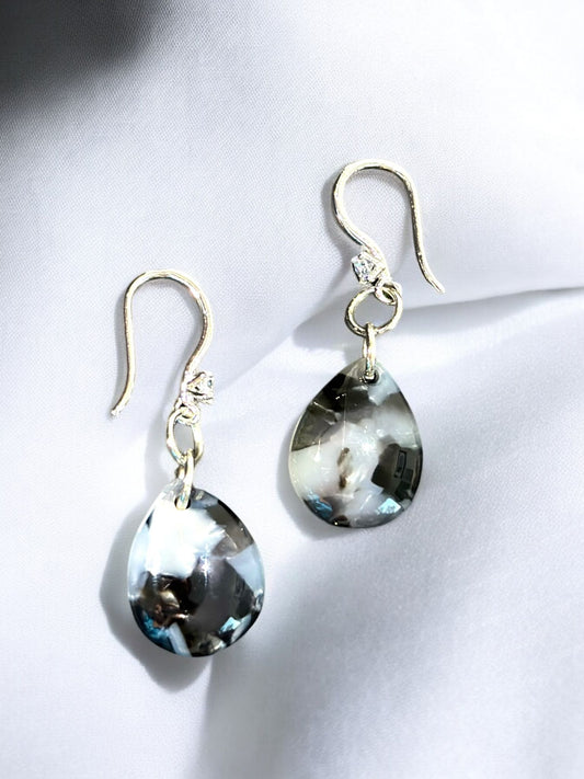 Handmade resin earrings code 1